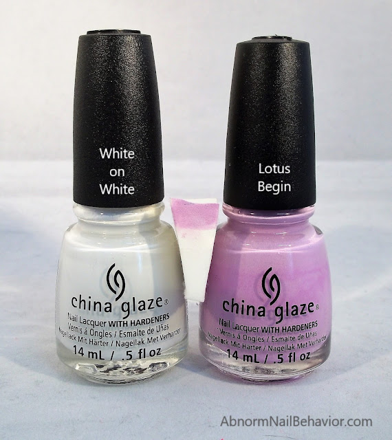 ombre nails white and purple polish