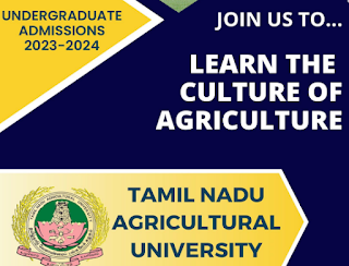 Tamil Nadu Agricultural University - TNAU UG Admissions 2023 Information Brochure - 2023 - PDF