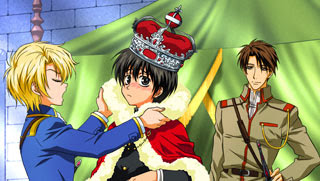 Yuuri Shibuya, Wolfram von Bielefeld and Conrad Weller from Kyo Kara Maoh or God Save Our King