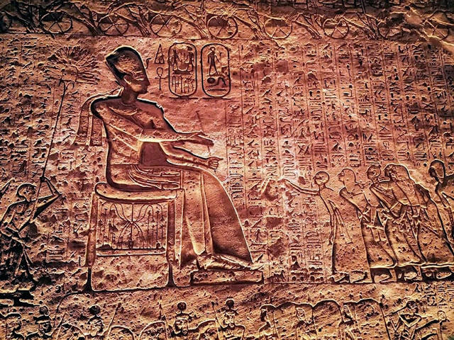 Египет Abusimbel, настенная роспись