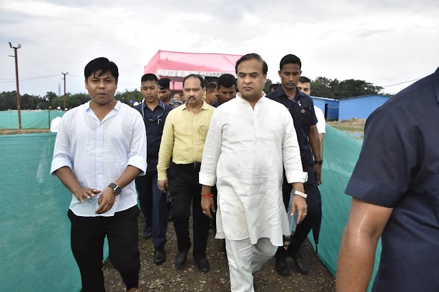 CM Dr. Sarma  takes stock of Lachit Moidam Memorial and Cultural Complex