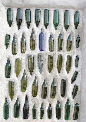  botellas de cristal recicladas