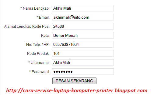     Lakukan pendaftaran atau registrasi DISINI atau DISANA :) dan isi data seperti pada gambar     Buka email yang digunakan tadi, dan janga sampai lupa dengan nama dan username yang anda gunakan tadi.     Sobat akan diarahkan ke website Qbonk Media Group dan silahkan login dan sobat bisa langsung mendownlad semua ebook diatas jika mengikuti aturan downloadnya.