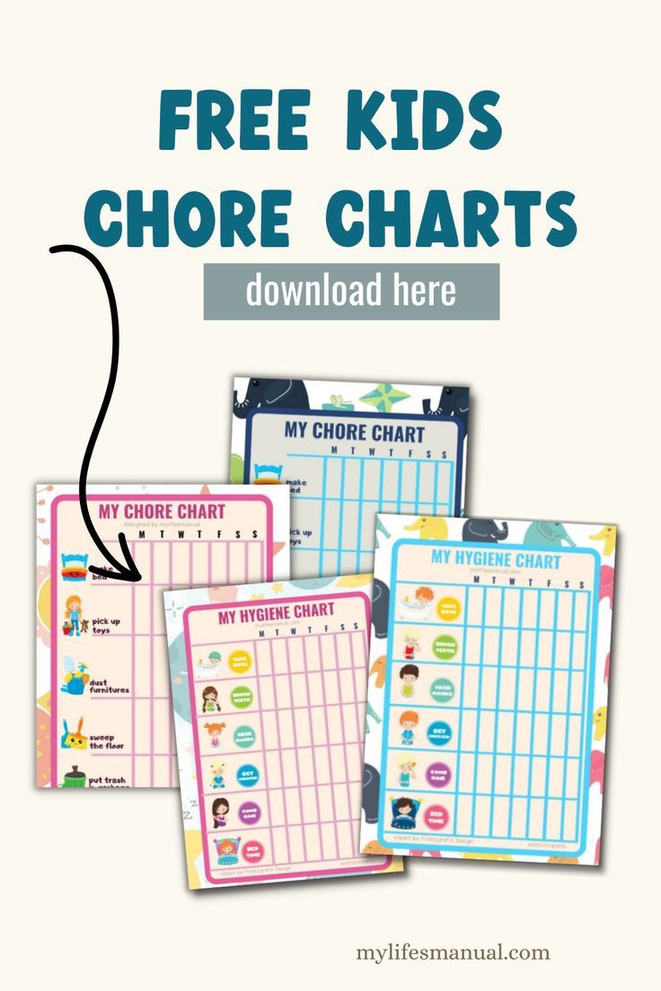 Free chore charts printables for boys and girls