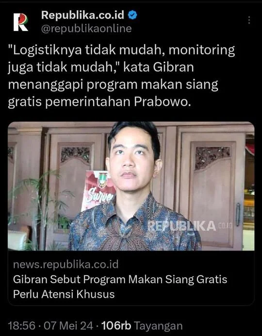 Belum apa-apa Gibran sudah ngelessssssss...... persis bapaknya