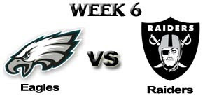 Watch NFL Philadelphia Eagles vs. Oakland Raiders Week 6 Live Online