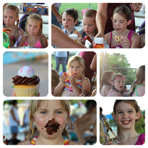 pool pary collage