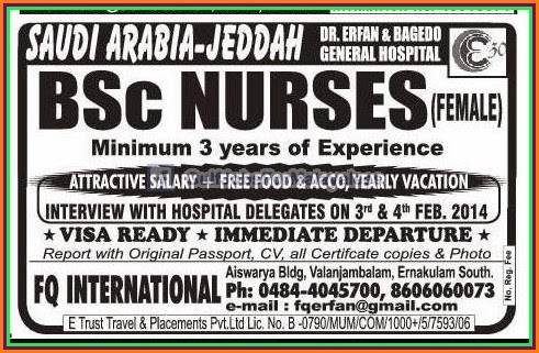 Nurses for KSA