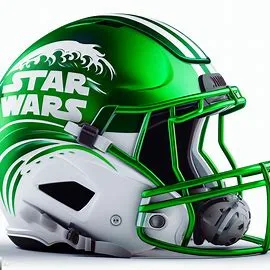 Tulane Green Wave Star Wars Concept Helmet