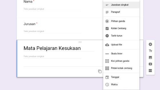 Cara Membuat Formulir Survey Siswa Siswi Lewat Google Form