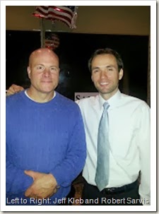 Photo: Jeff Kleb (blue sweater) and Robert Sarvis (white shirt with tie).
