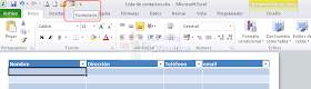 Tablas de datos en Excel