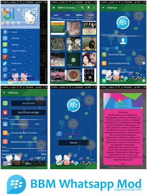 BBM Mod Whatsapp Blue Hello Kitty Apk Terbaru V2.11.0.16