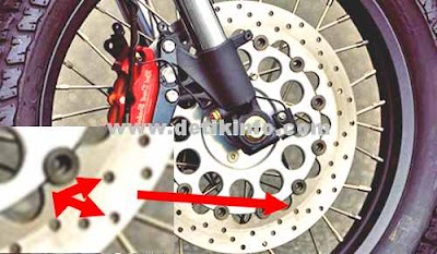 fungsi lubang pada disk brake 