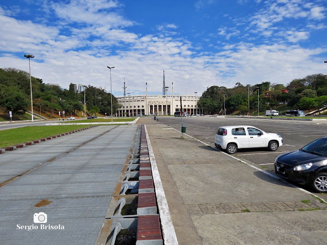 Vista ampla da Praça Charles Miller - Pacaembu - São Paulo