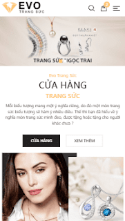 Giao diện blog bán hàng Trang sức nhẫn cưới