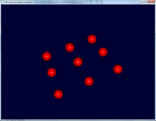 Point sprite as spheres with specular