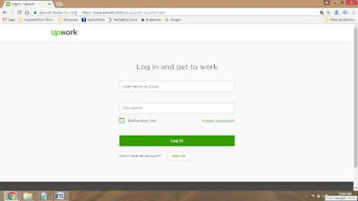 Upwork, Login Page, Login