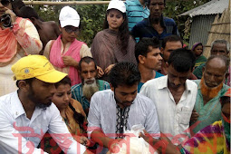 টাঙ্গাইলে সাতজন তরুণ-তরুণীর উদ্যোগে বন্যার্তদের মাঝে ত্রাণ বিতরণ