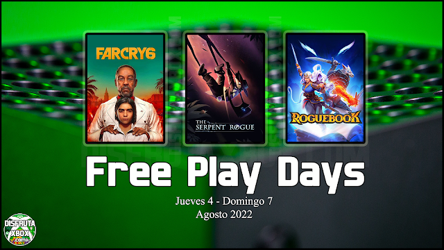 Días de juego gratis (del 4 al 7 agosto 2022) #freeplaydays