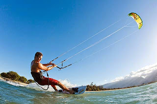 kitesurfing