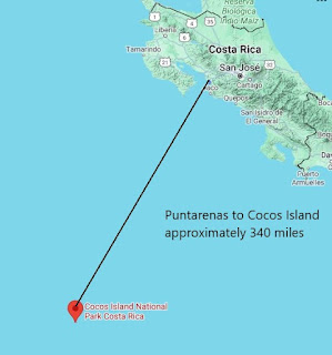 Map of Costa Rica and Cocos Island