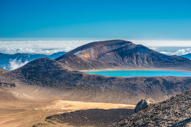 Blue Lake on Tongariro Crossing