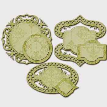 Spellbinders Shapeabilities Victorian Garden Fancy Framed Tags SBS4-530