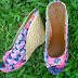 Woman shoes Motif: Batik bunga batik Lasem Price: IDR250,000