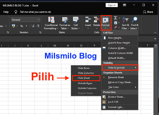 cara memunculkan sheet di excel, cara menampilkan sheet di excel, cara hide dan unhide sheet di excel, cara hide dan unhide sheet di excel sekaligus