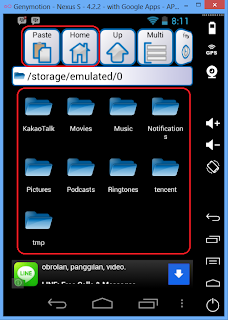 Memindahkan File dari Komputer ke Virtual Android Genymotion