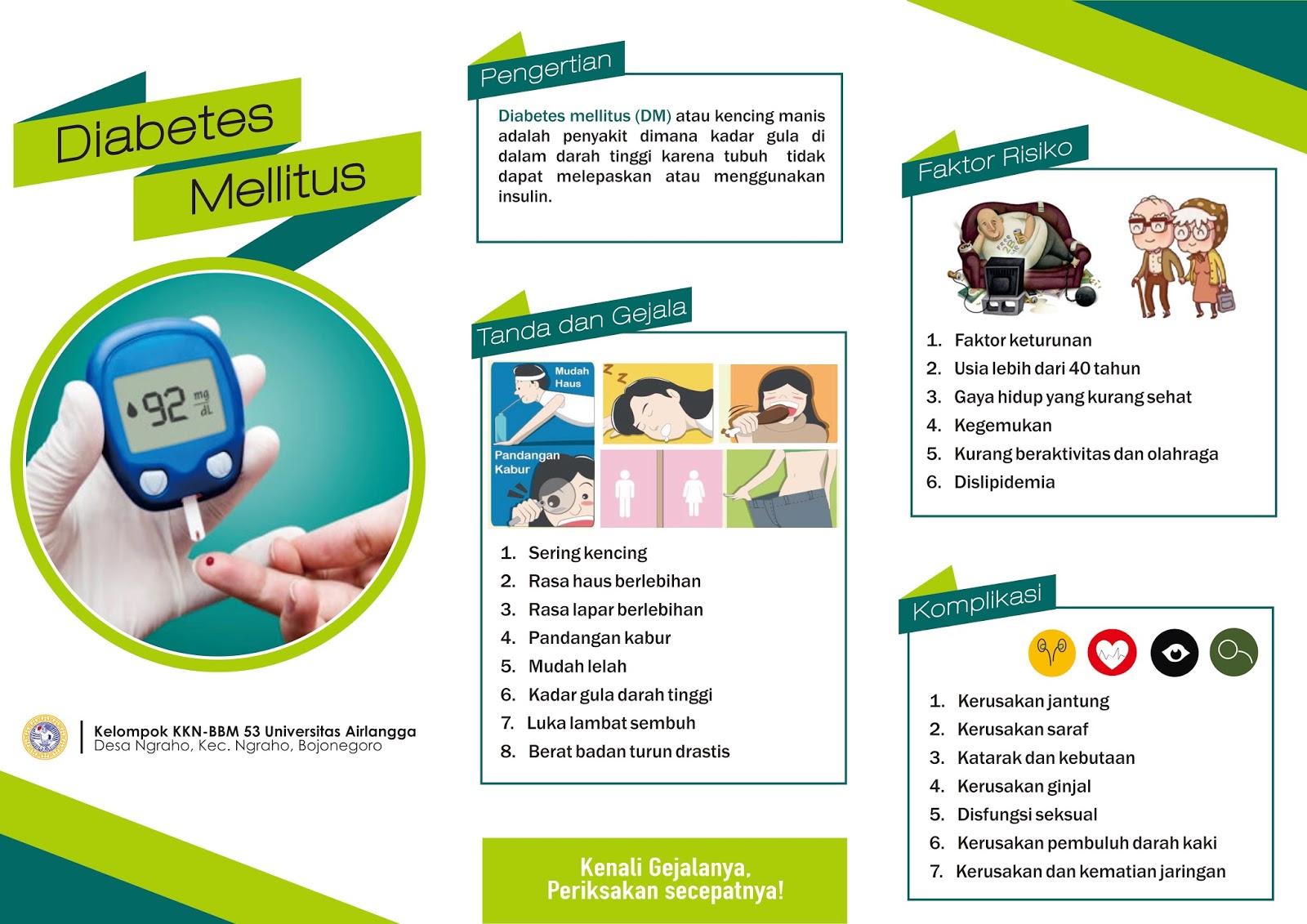 Contoh Leaflet dan PPT Penyuluhan Diabetes Mellitus 
