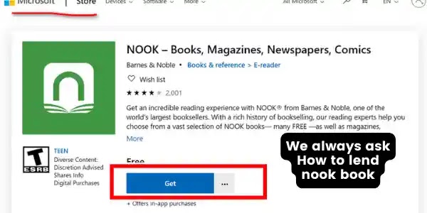 We always ask How to lend nook book