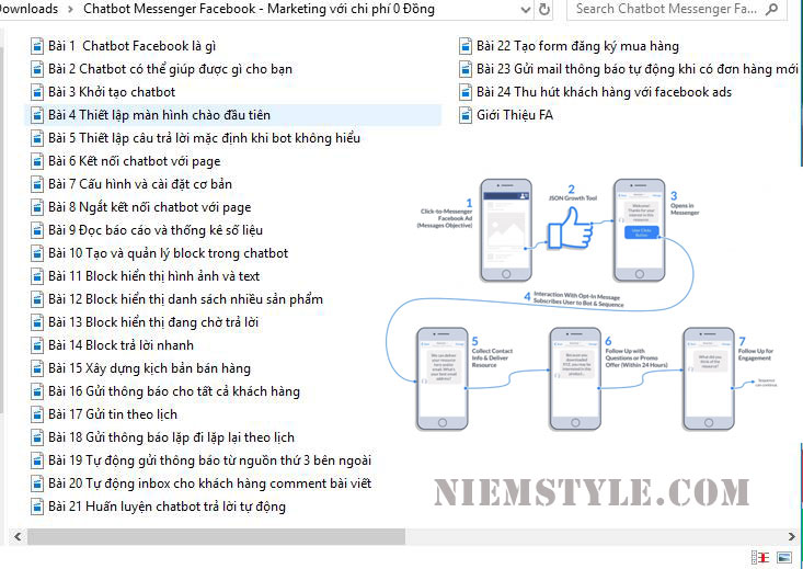 Khóa học Chatbot Messenger Facebook - Marketing với chi phí 0 Đồng