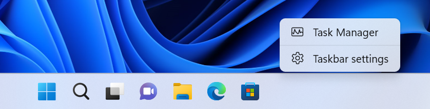 Windows 11 guadagna il tasto Task Manager sulla taskbar