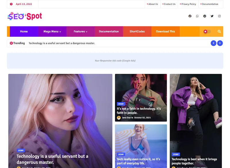 SEO Spot Blogger Template