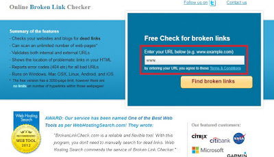 cara cek broken link di blog