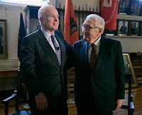 in a rare move, kissinger endorses mccain