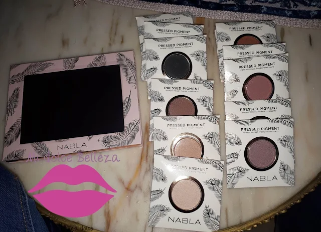 Así me llego la paleta customizable con las sombras Nabla Cosmetics