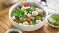 Resep Sup Oyong Bakso Ikan