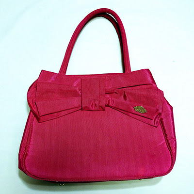 Shantung Ribbon Bag (2009) Dark Pink