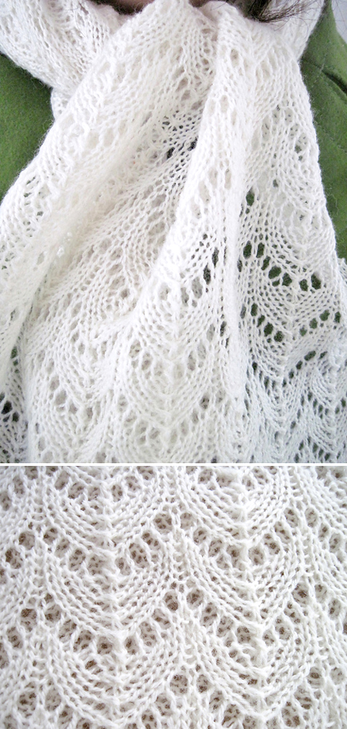  Elegant Lace Scarf - Free Pattern 