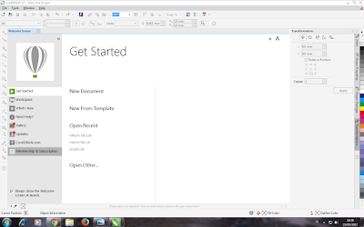 Cara Buka New Baru di corelDraw x7