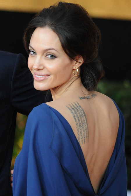 angelina jolie tattoos