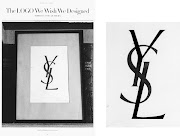 ysl. slickest logo in the world. magazine tear from image archiveyves .
