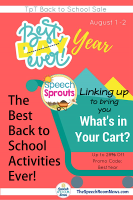 Best Back to School Activities for SLPs Ever! Linky Party with Speech Room News