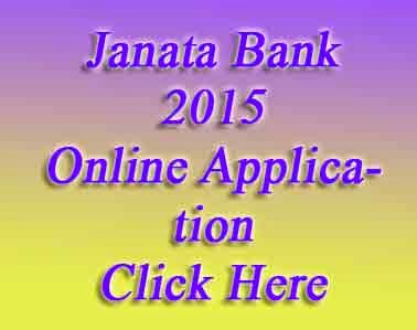 Janata Bank Apply Online 2015
