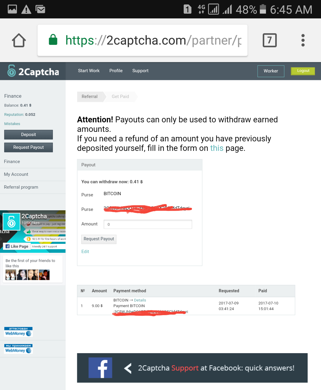 Proof Of Payment Earn Bitcoin By Typing Captcha - 