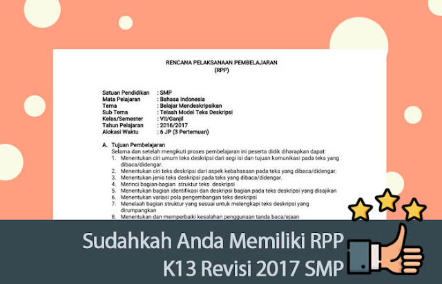 RPP K13 Revisi 2017 SMP