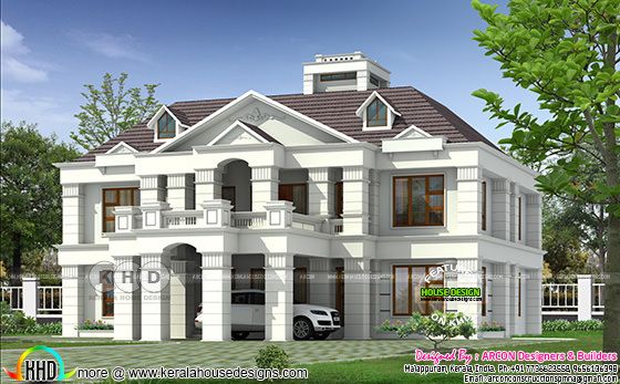 Colonial home plan by Arcon Designers & Builders